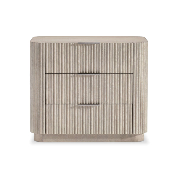 Bernhardt Lucerne Large 3-Drawer Nightstand in Alba Finish with USB Charging