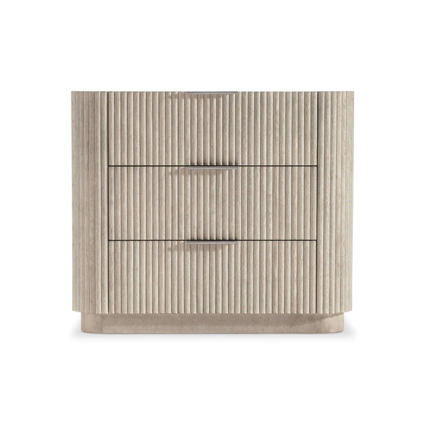 Bernhardt Lucerne Large 3-Drawer Nightstand in Alba Finish with USB Charging