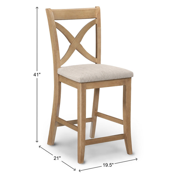 John Thomas Cosmopolitan Salerno 24 Inch Stool in Honey