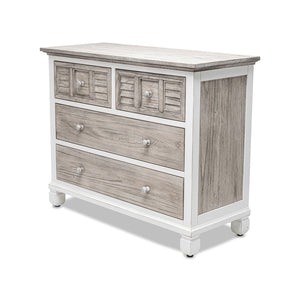 Seawinds Islamorada Dapple Grey Finish 4-Drawer Chest