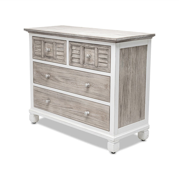 Seawinds Islamorada Dapple Grey Finish 4-Drawer Chest