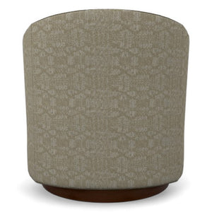 Best Chair Ennely Linen Fabric Swivel Barrel Chair