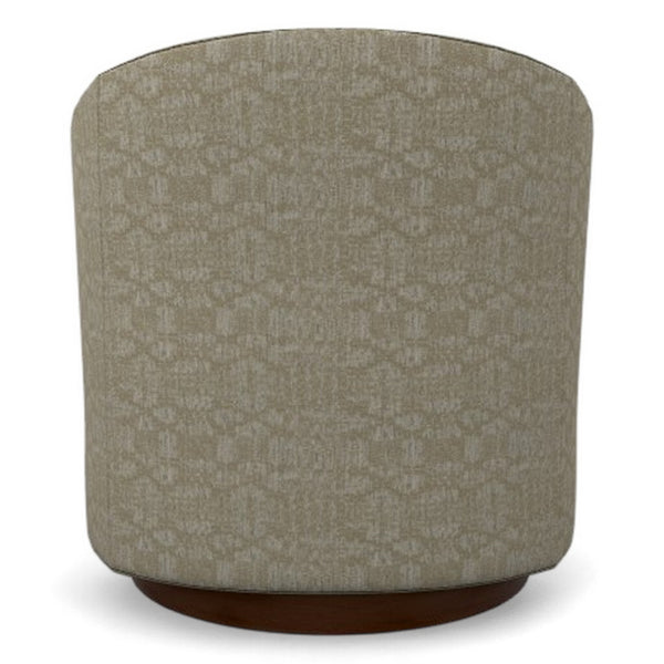 Best Chair Ennely Linen Fabric Swivel Barrel Chair