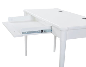 Heritage Coastal Breeze Living 48 Inch Writing Desk with Storage Drawer in White Finish