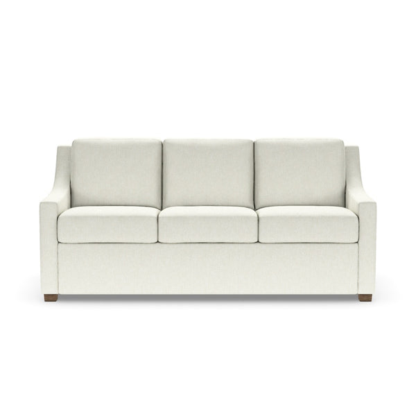 American Leather Perry Comfort Sleeper Queen Plus Size 3-Seat Sofa in Handwoven Beige