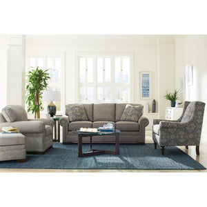 Craftmaster Comic Traditional Stationary Fabric Armchair with Nailhead Trim