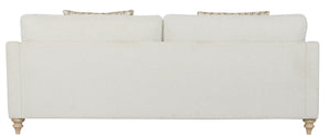 Heritage Coastal Breeze Creamy White Living Sofa with 2 Pillows