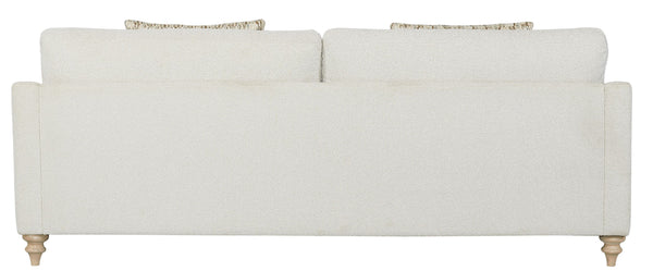 Heritage Coastal Breeze Creamy White Living Sofa with 2 Pillows