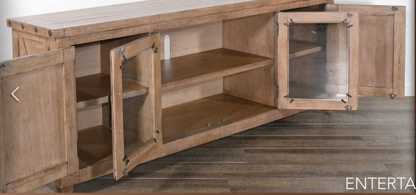 Sunny Designs Vivian Desert Rock 74 Inch Media TV Stand Console