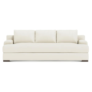 Bernhardt Andie Leather Sofa Without Pillows