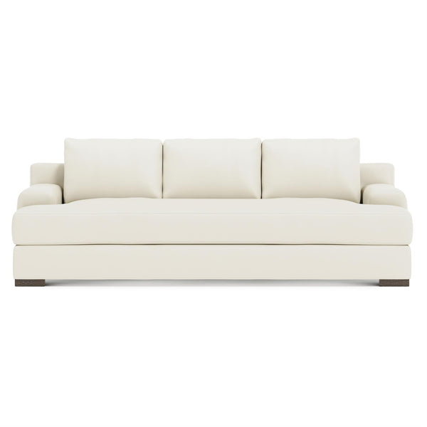 Bernhardt Andie Leather Sofa Without Pillows