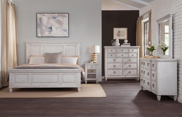 American Woodcrafters Queen Panel Bed Salter Path