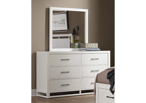 Vaughan Bassett Lodge & Loft Soft White 6-Drawer Dresser