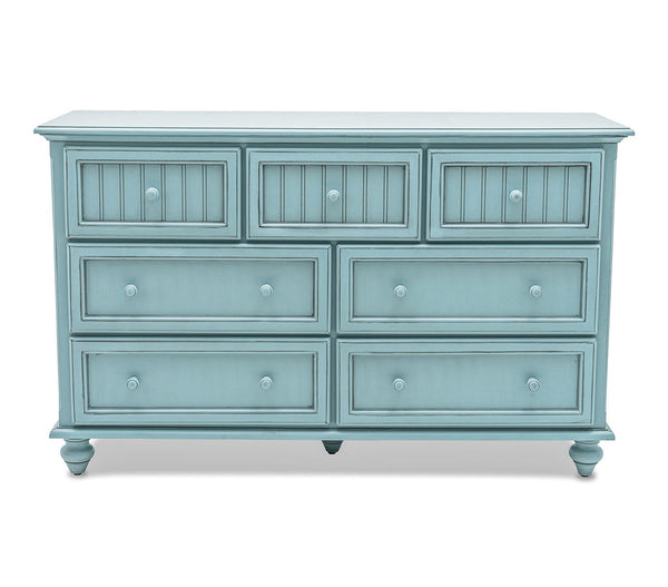 Seawinds Monaco 7-Drawer Dresser Bleu Finish