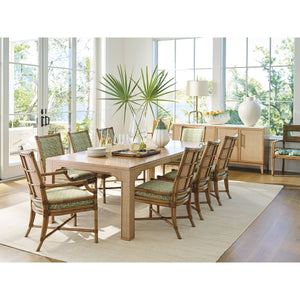Tommy Bahama Home by Lexington Key Biscayne Oceanside Rattan Custom Fabric Arm Chair