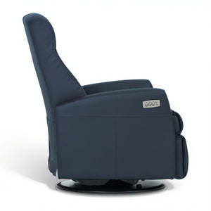 IMG Grove Triple Power Leather Large Relaxer Recliner in Pacific