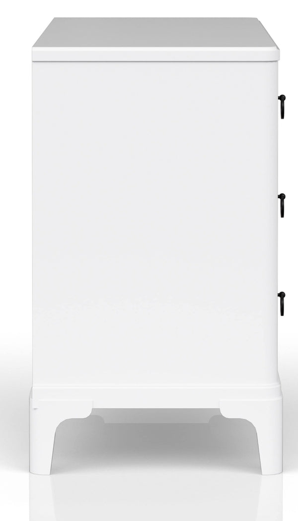 Heritage Coastal Breeze Living 3-Drawer Hall Chest in White Finish