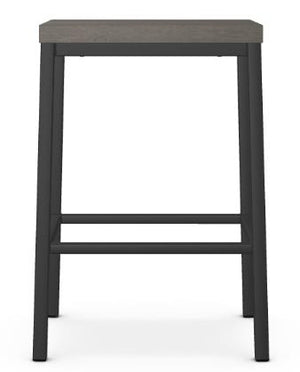 Amisco Bradley Mouse Counter-Height Stool in Black Coral Finish