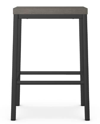 Amisco Bradley Mouse Counter-Height Stool in Black Coral Finish