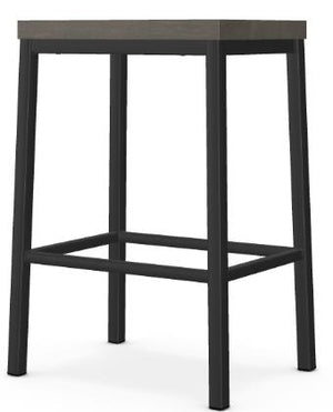 Amisco Bradley Mouse Counter-Height Stool in Black Coral Finish