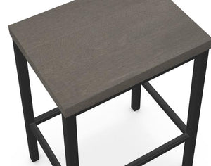 Amisco Bradley Mouse Counter-Height Stool in Black Coral Finish