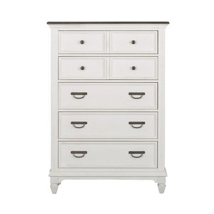 Liberty Furniture Allyson Park Wire Brushed White 5-Drawer Chest