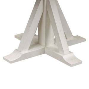 Liberty Allyson Park Wire Brushed White Round Dining Table with Charcoal Top & 4 Slat Back Side Chairs