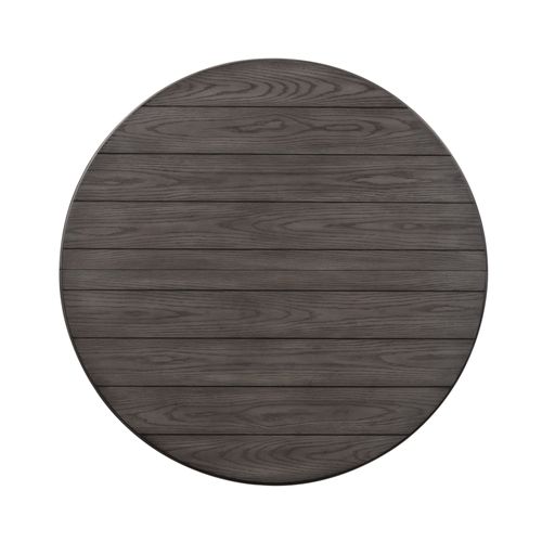 Liberty Allyson Park Wire Brushed White Round Dining Table with Charcoal Top & 4 Slat Back Side Chairs