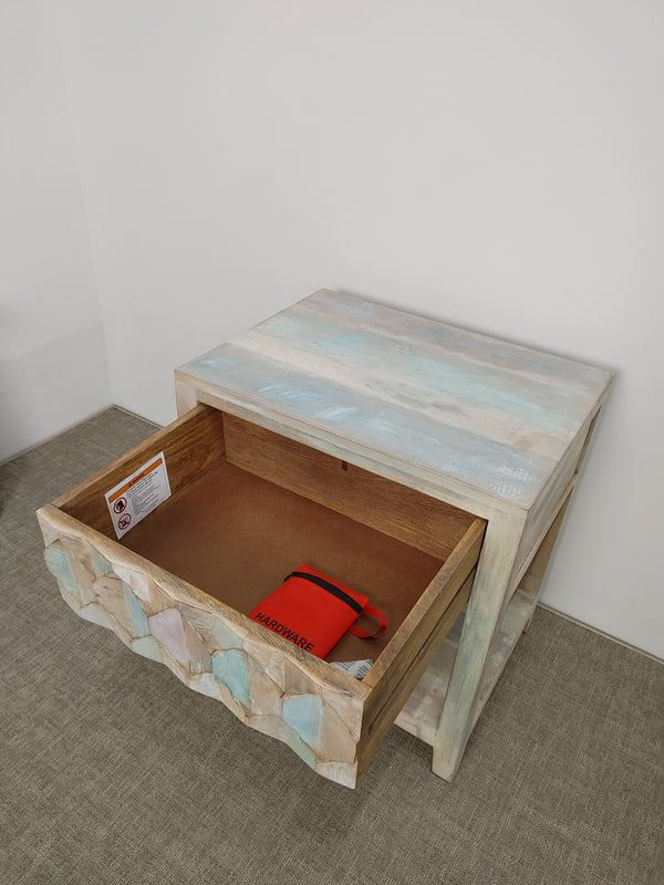 Home Trends Design Ibiza Vintage Reclaimed Teak Night Chest