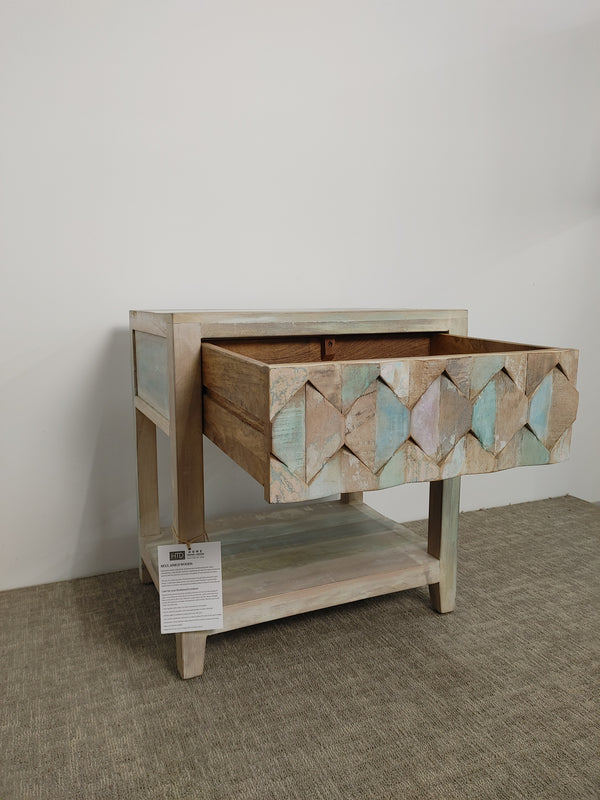 Home Trends Design Ibiza Vintage Reclaimed Teak Night Chest