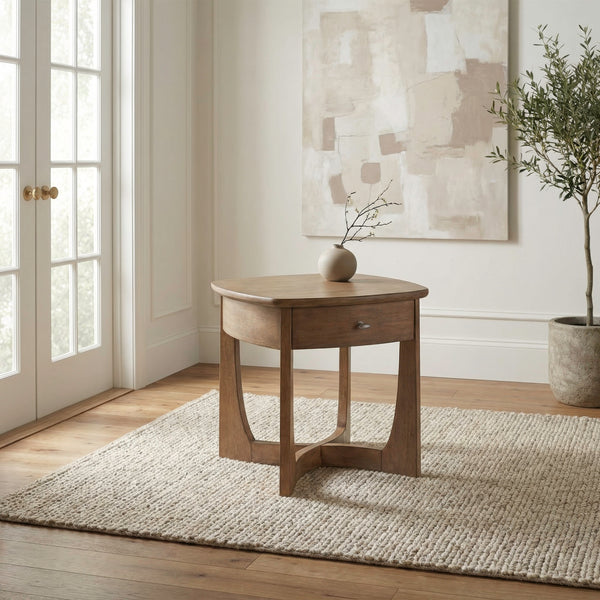 Liberty Furniture Bexley End Table in Tuscan Brown