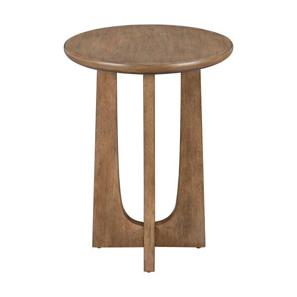 Liberty Furniture Bexley Chairside Table in Tuscan Brown