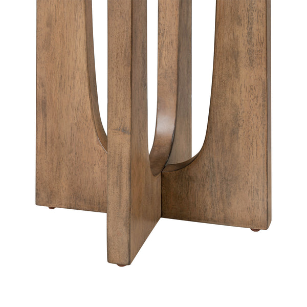 Liberty Furniture Bexley Chairside Table in Tuscan Brown