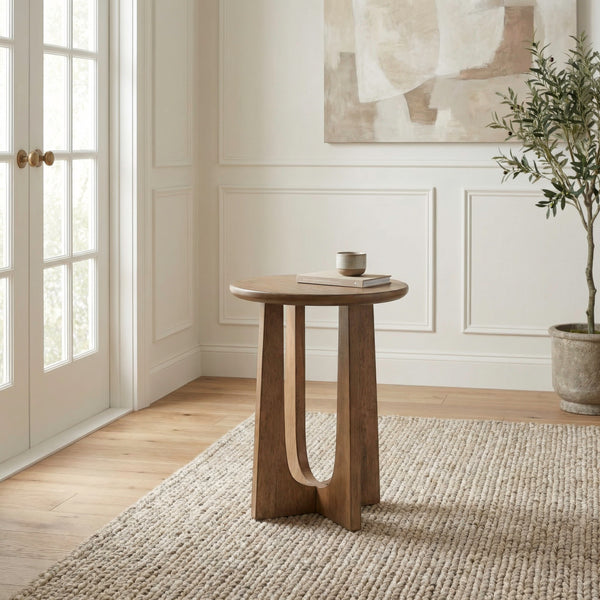 Liberty Furniture Bexley Chairside Table in Tuscan Brown