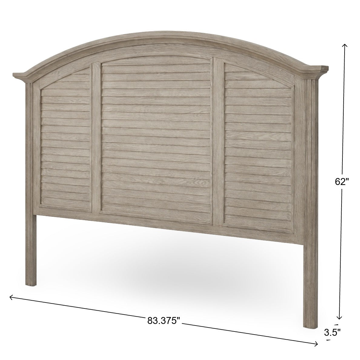 American Woodcrafters Heritage Coast Queen Panel Headboard Sea Oat