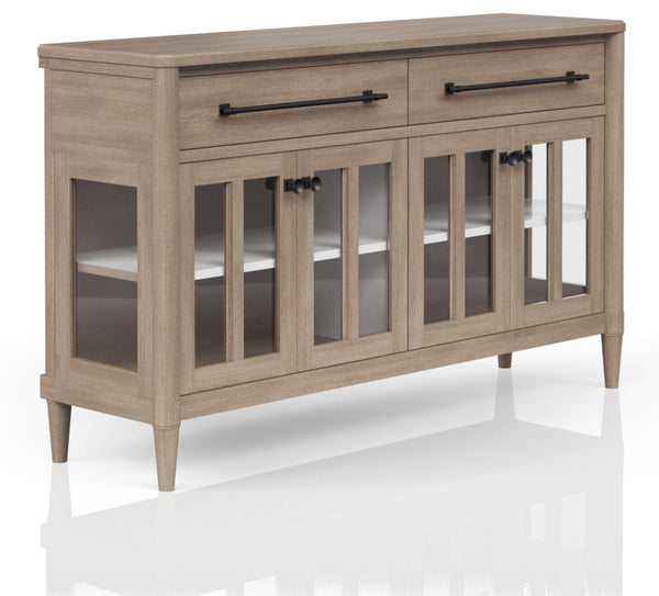 Heritage Coastal Breeze Living 2-Drawer 4-Door Buffet in Sand Finish