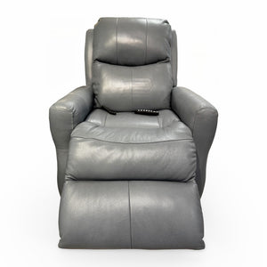 Southern Motion Fame Maximus Blue Sky Leather Power Rocker Recliner