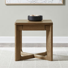 Liberty Ballentine Square End Table in Weathered Bronze