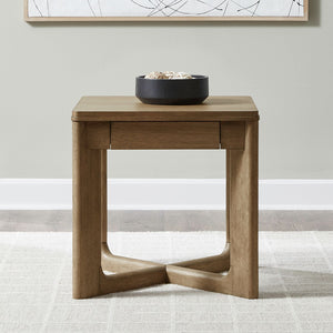 Liberty Ballentine Square End Table in Weathered Bronze