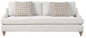 Heritage Coastal Breeze Creamy White Living Sofa with 2 Pillows