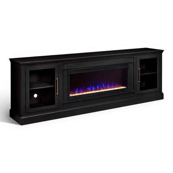 Aspen Home Byron Black 98 inch Fireplace Console