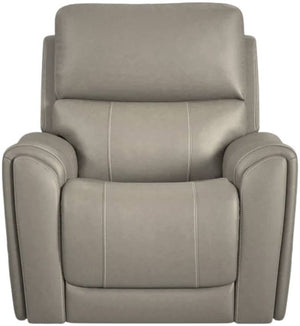 Carter Dove Fabric Power Lift Recliner with Power Headrest, Lumbar, Heat & Massage