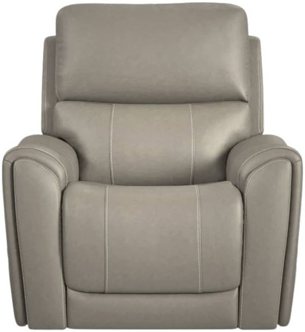 Carter Dove Fabric Power Lift Recliner with Power Headrest, Lumbar, Heat & Massage