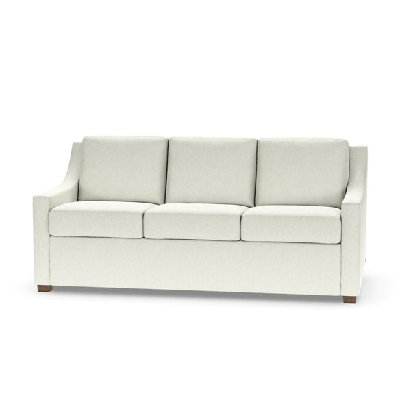 American Leather Perry Comfort Sleeper Queen Plus Size 3-Seat Sofa in Handwoven Beige