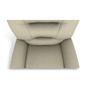 Best Chair Nika Manual Fabric Rocker Recliner in Cappucino
