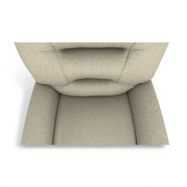 Best Chair Nika Manual Fabric Rocker Recliner in Cappucino