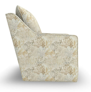Best Home Aubrey Marina Fabric Pillow Back Swivel Chair