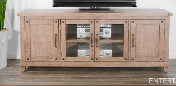 Sunny Designs Vivian Desert Rock 74 Inch Media TV Stand Console