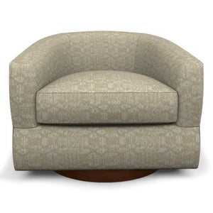 Best Chair Ennely Linen Fabric Swivel Barrel Chair