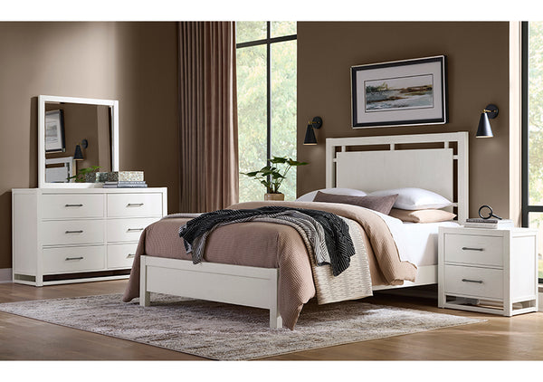 Vaughan Bassett Lodge & Loft Soft White 6-Drawer Dresser
